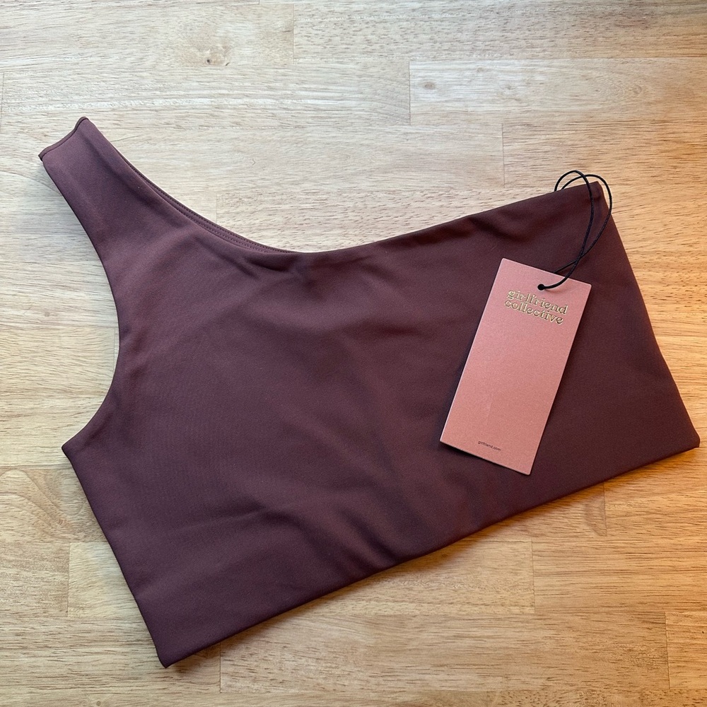 Girlfriend Collective Bianca One Shoulder Bra